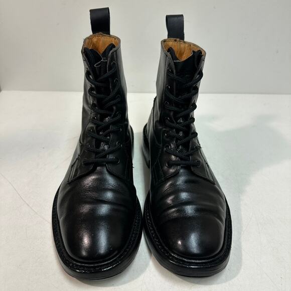 NEW HEELS Tricker\'s Men\'s Burford Country Boot Triple Black Calf EUC UK 6 US 7.5 main image 9
